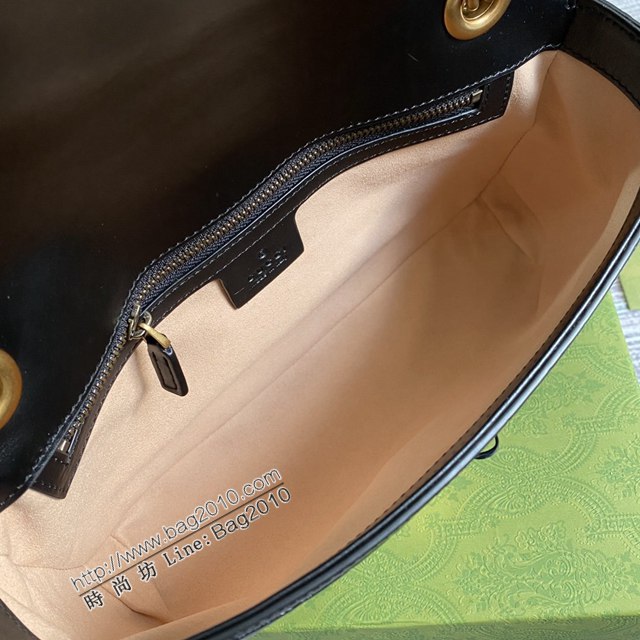 Gucci新款全皮女包 古馳Marmont系列小號鏈條肩背包 Gucci經典款斜挎女包 443497  ydg3208